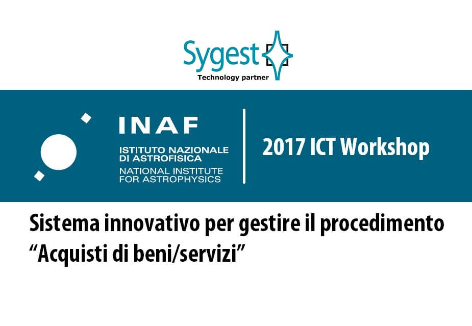 INAF - 2017 ICT Workshop