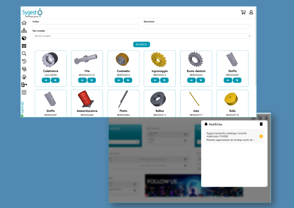 Web spare parts screenshoot